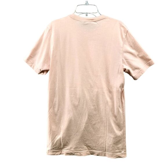 Adidas Trefoil Logo T Shirt Womens Small S Peach Pink Short Sleeve Cotton - Picture 2 of 10